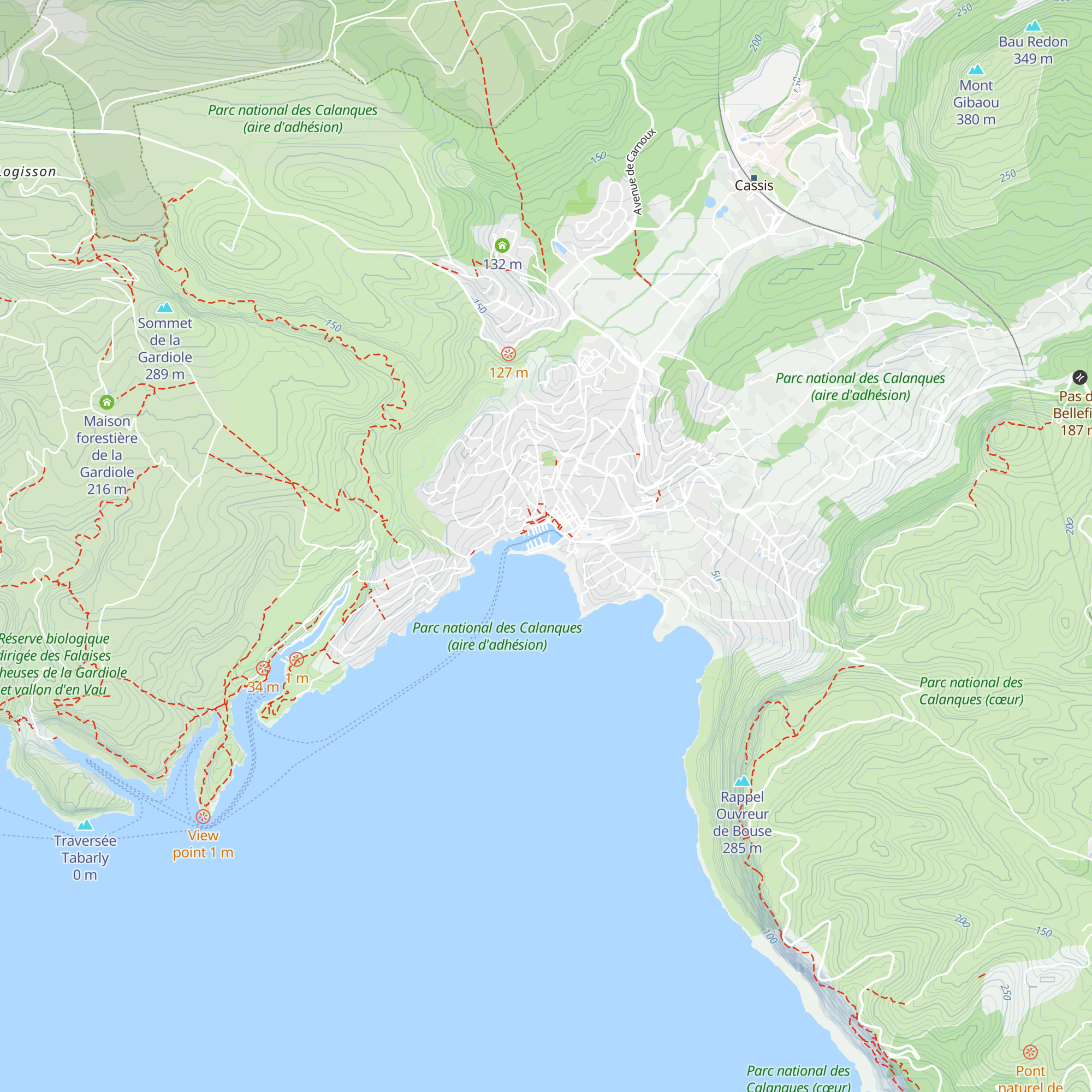 Office de Tourisme et des Congrès Cassis map