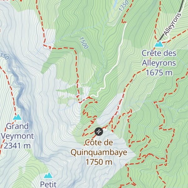 Map of Baraque forestière du Veymont