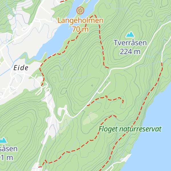 Map of Lauvåsen