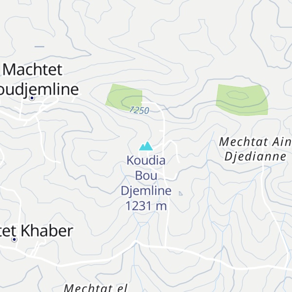 Map of Koudia Bou Djemline