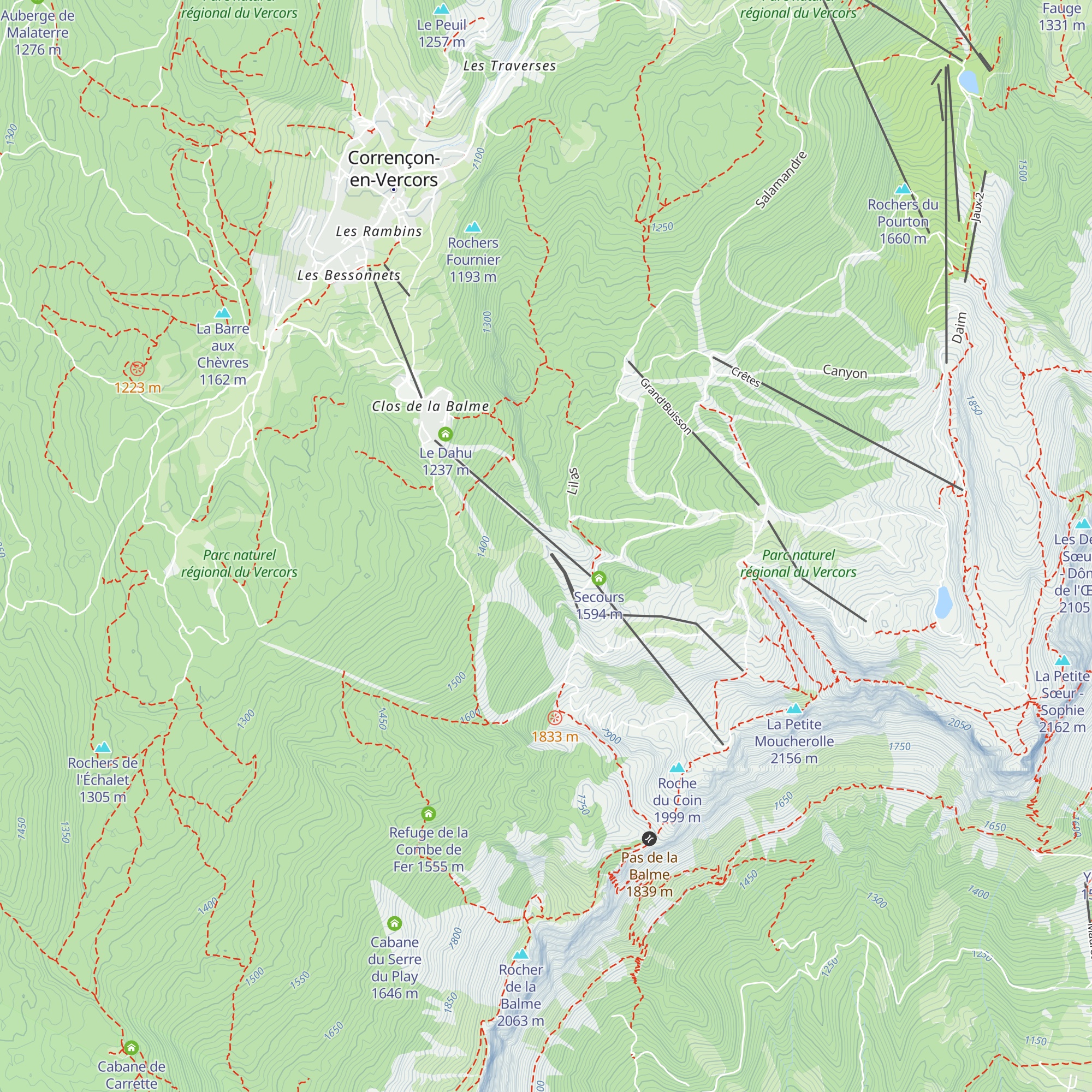 Restaurant d'altitude Ours Blanc map