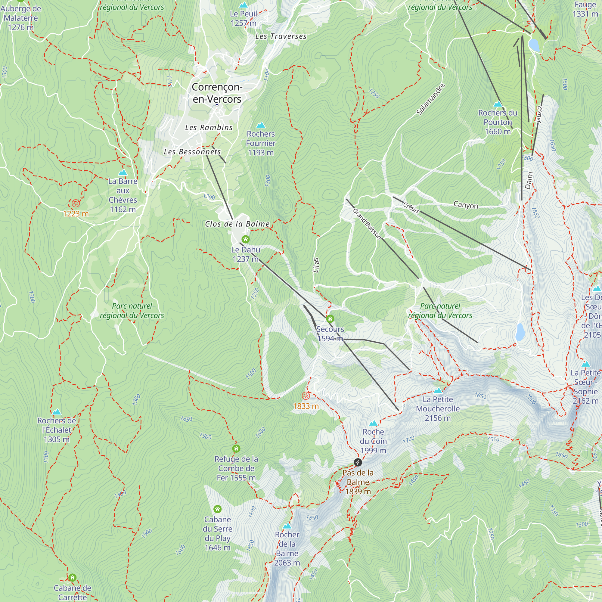 Restaurant d'altitude Ours Blanc map