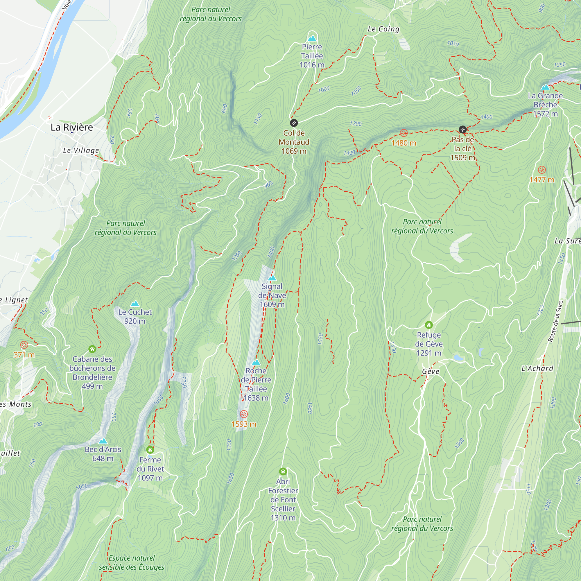 Cabane de Nave map