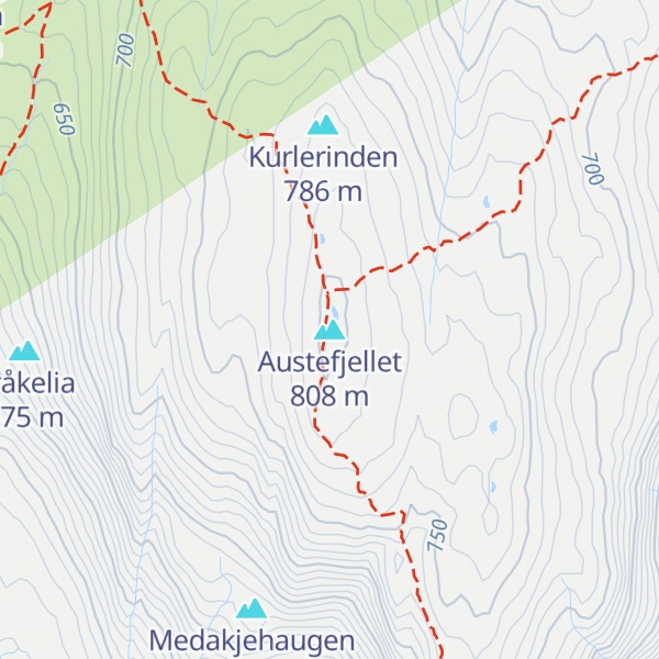 Map of Austefjellet