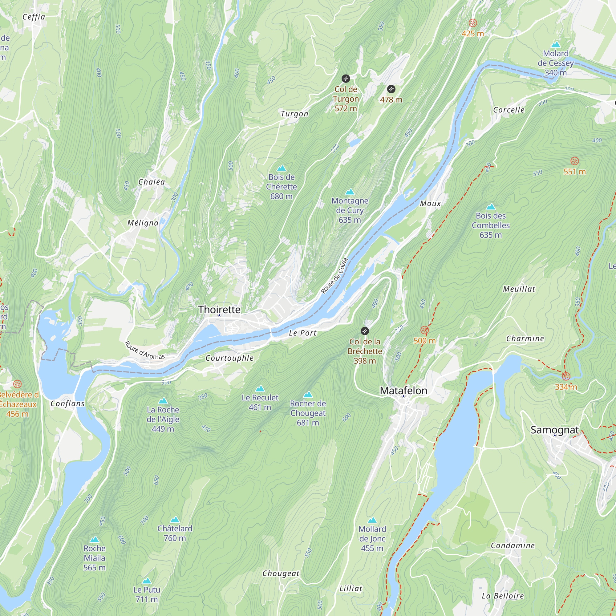 Gîte Maison Pieds dans l'Eau map