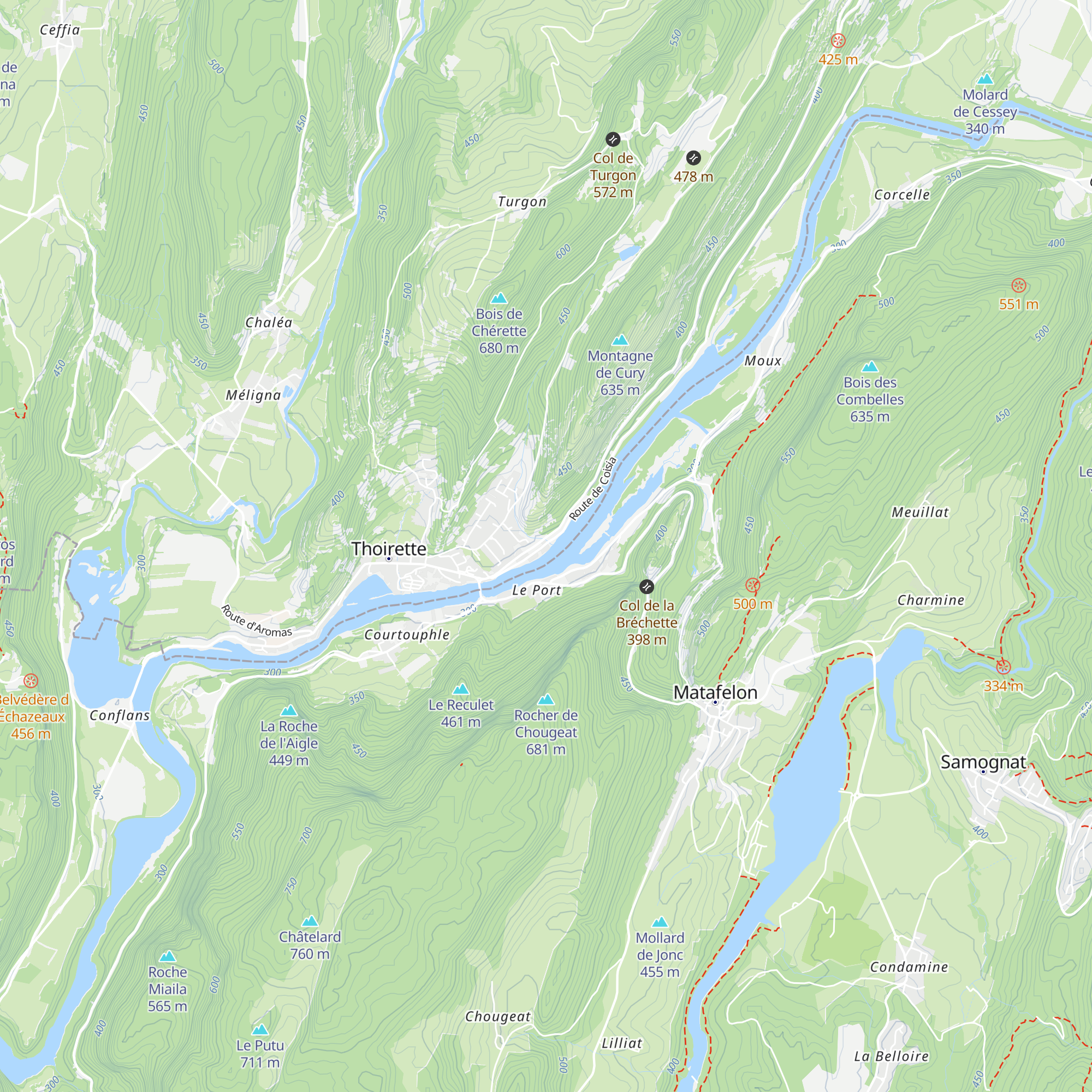 Gîte Maison Pieds dans l'Eau map