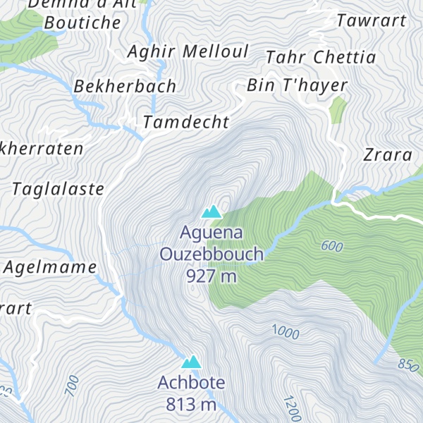 Map of Aguena Ouzebbouch