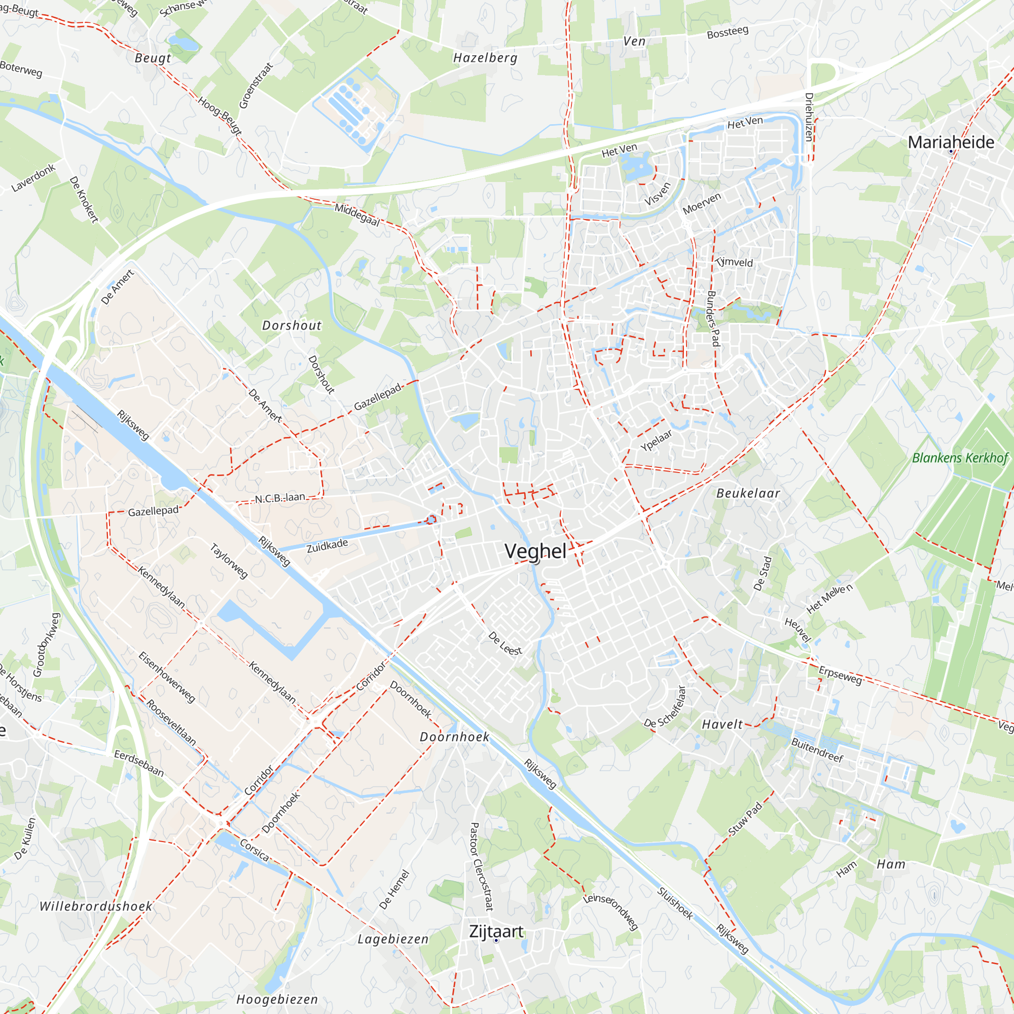 UITpunt Veghel map