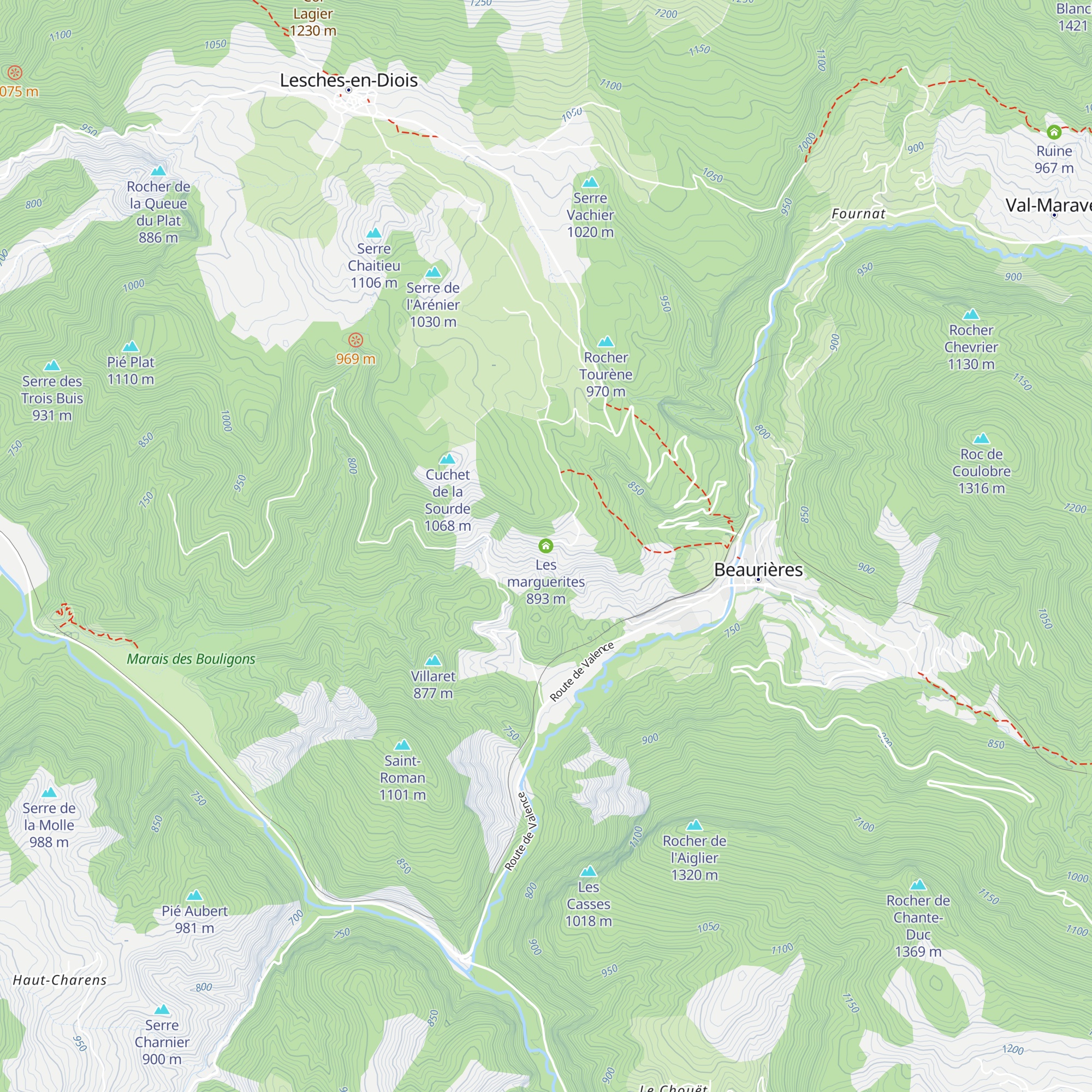 Les marguerites map
