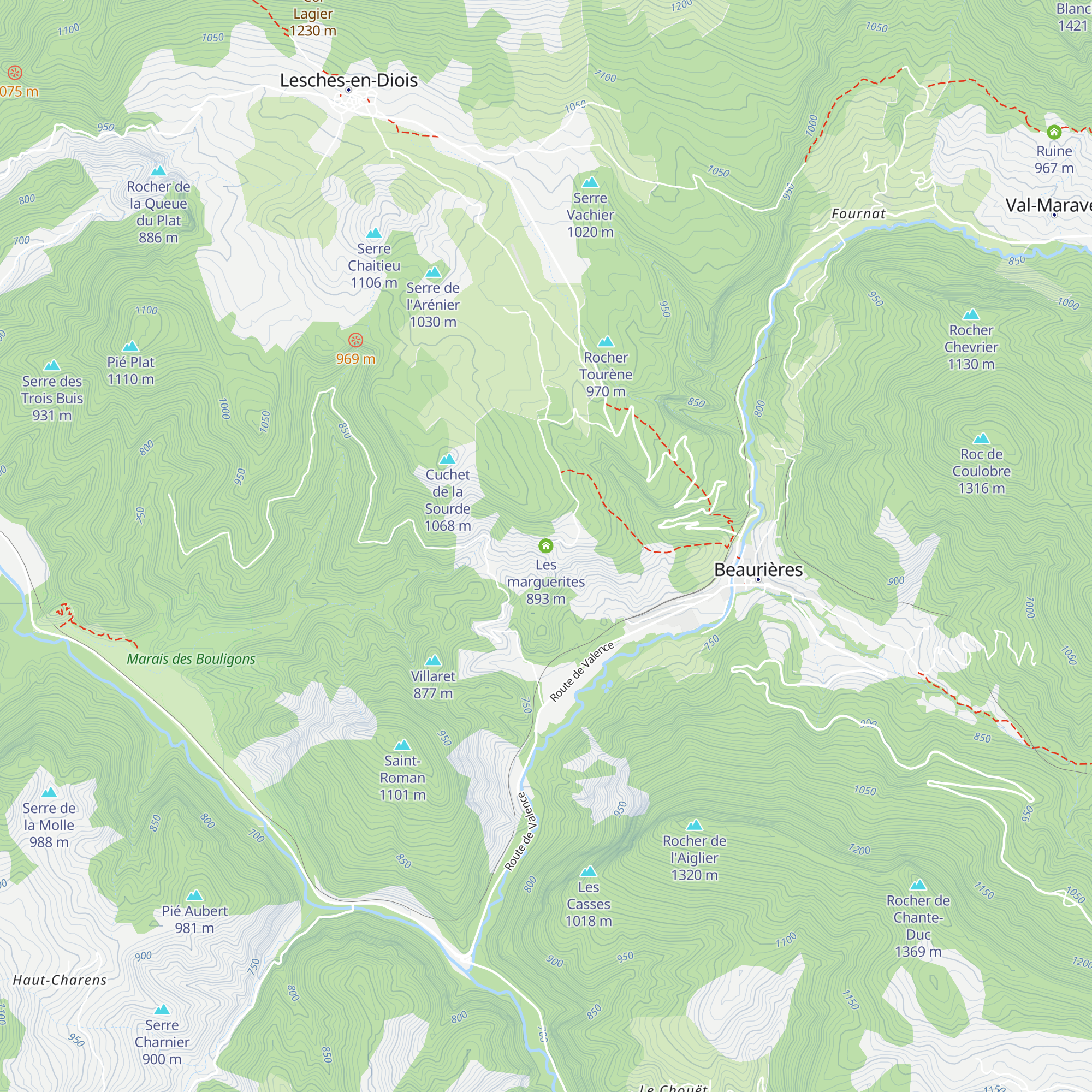 Les marguerites map