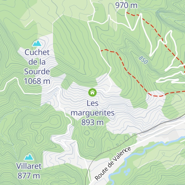 Map of Les marguerites