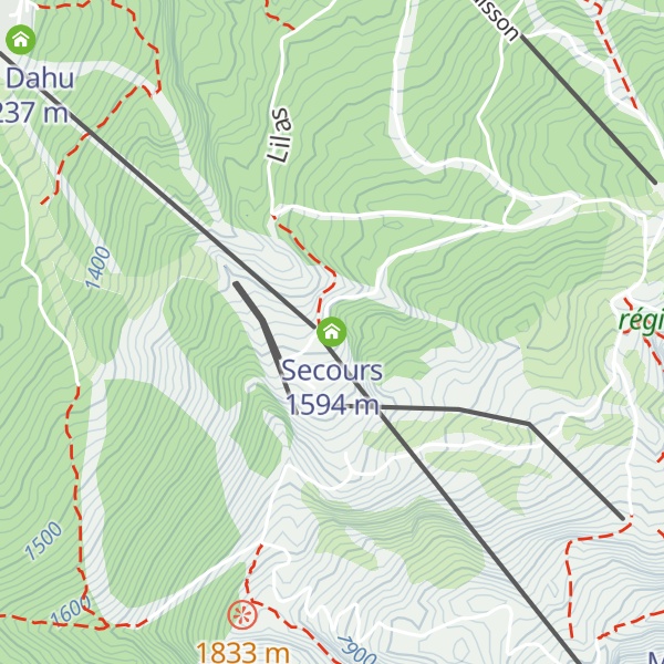 Map of Secours