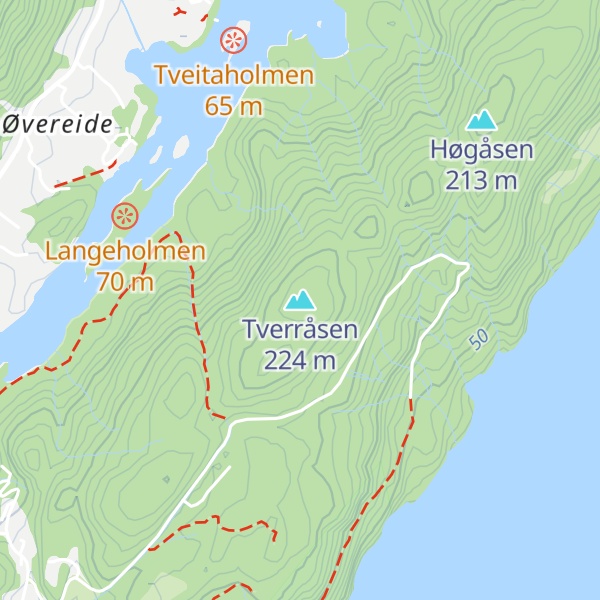 Map of Tverråsen