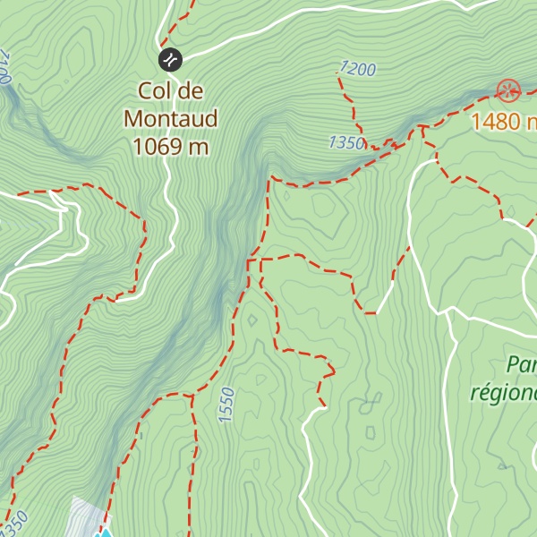 Map of Cabane des Carteaux