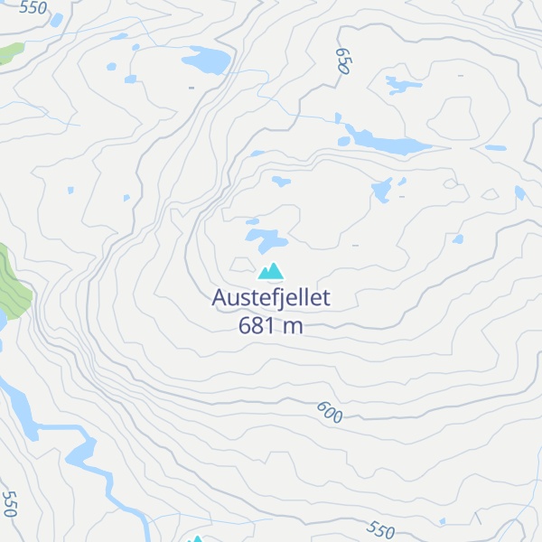 Map of Austefjellet