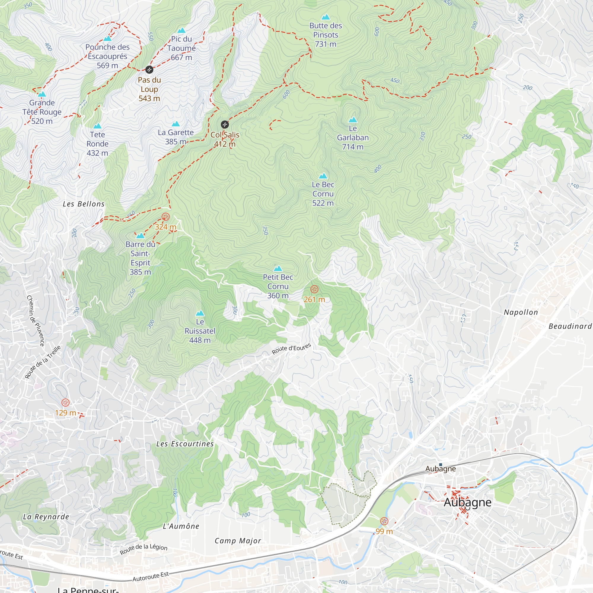 Domaine de la Font de Maï map