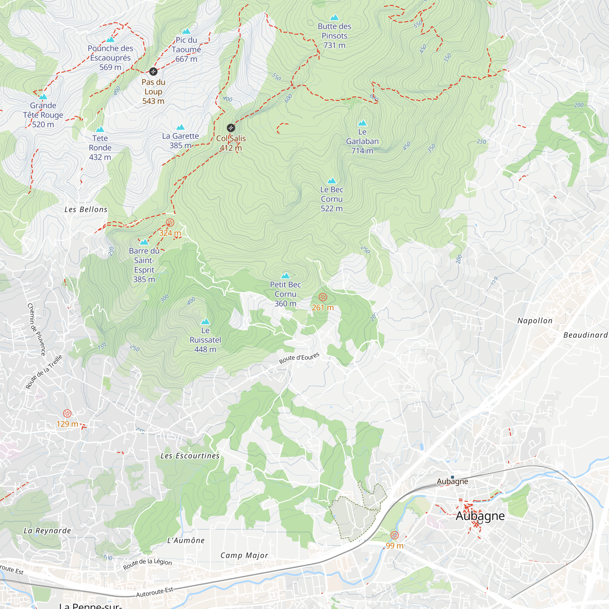 Domaine de la Font de Maï map