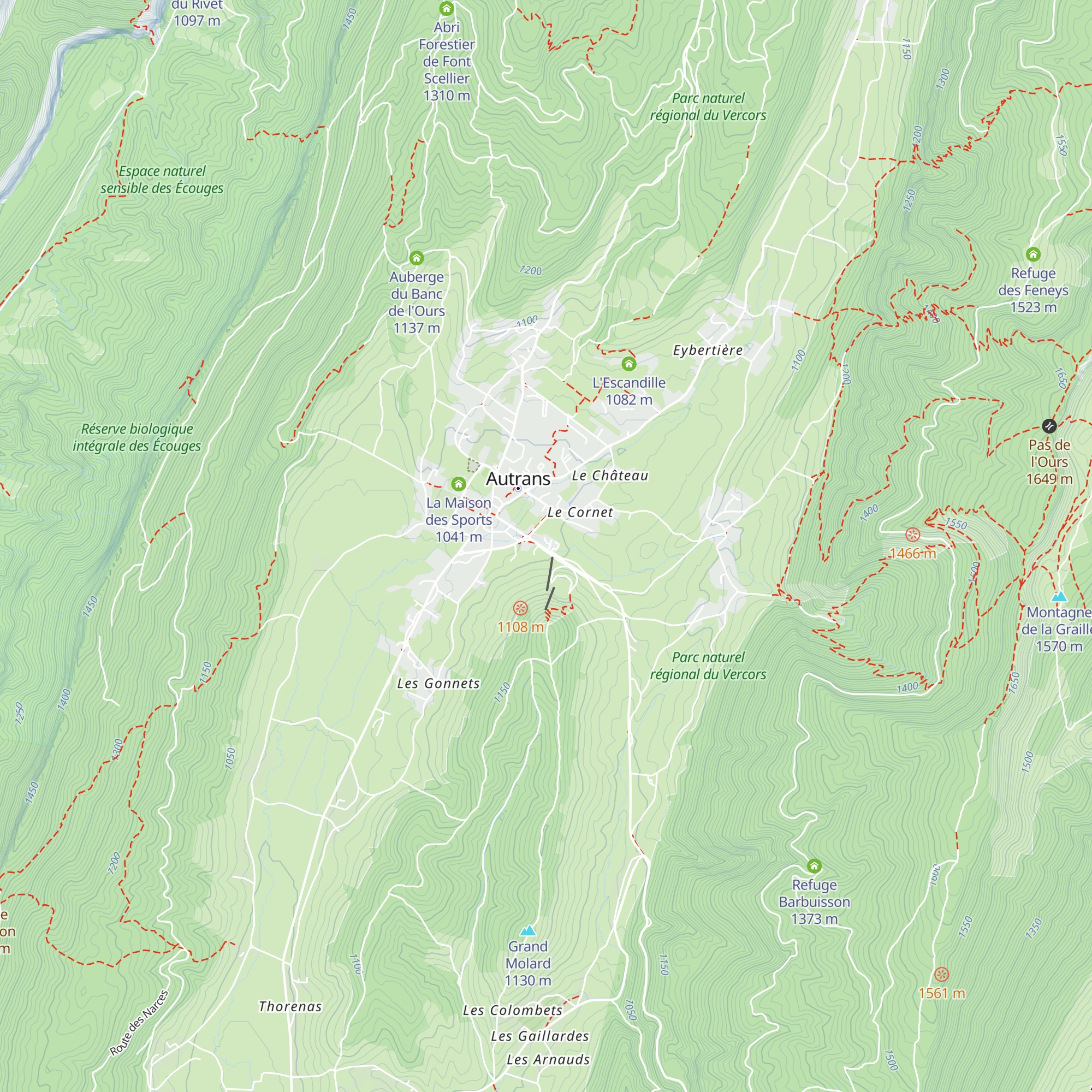 La Trattoria map
