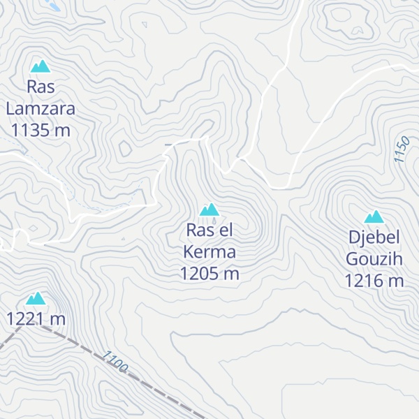 Map of Ras el Kerma