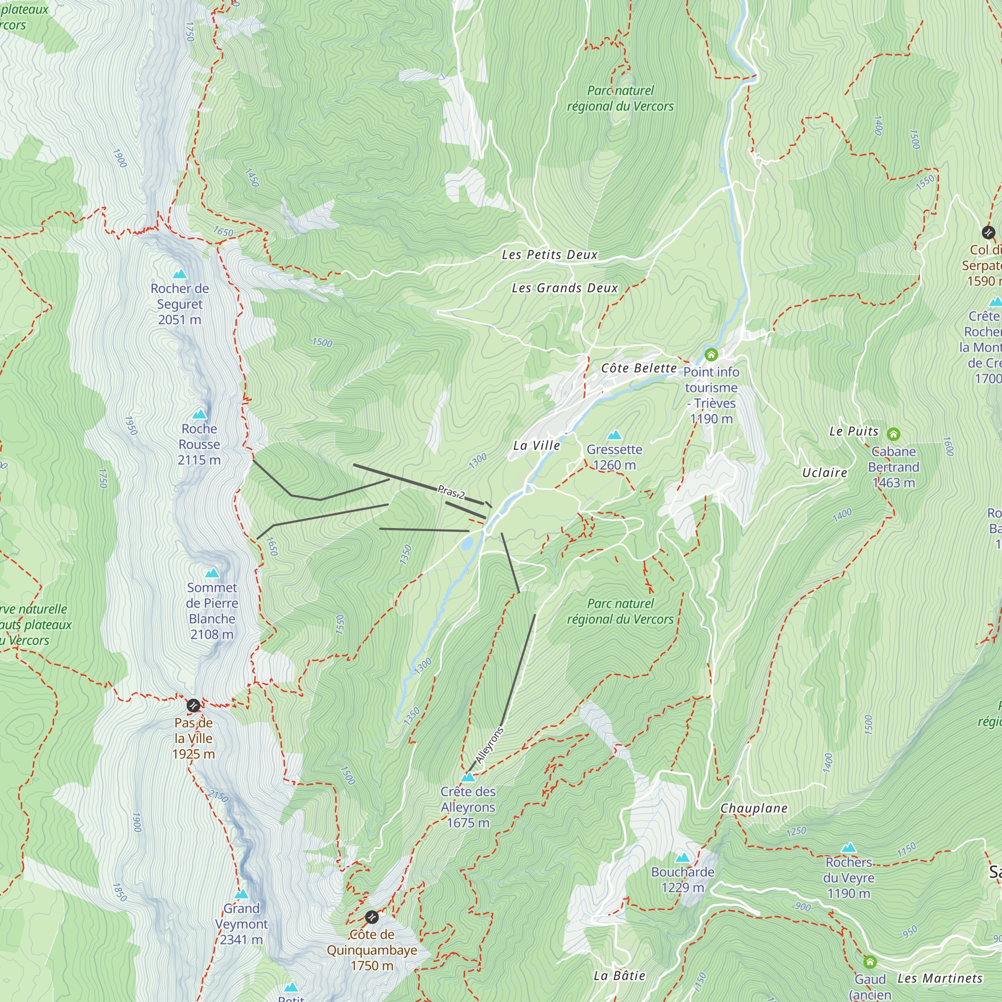 Le Sun Valley map