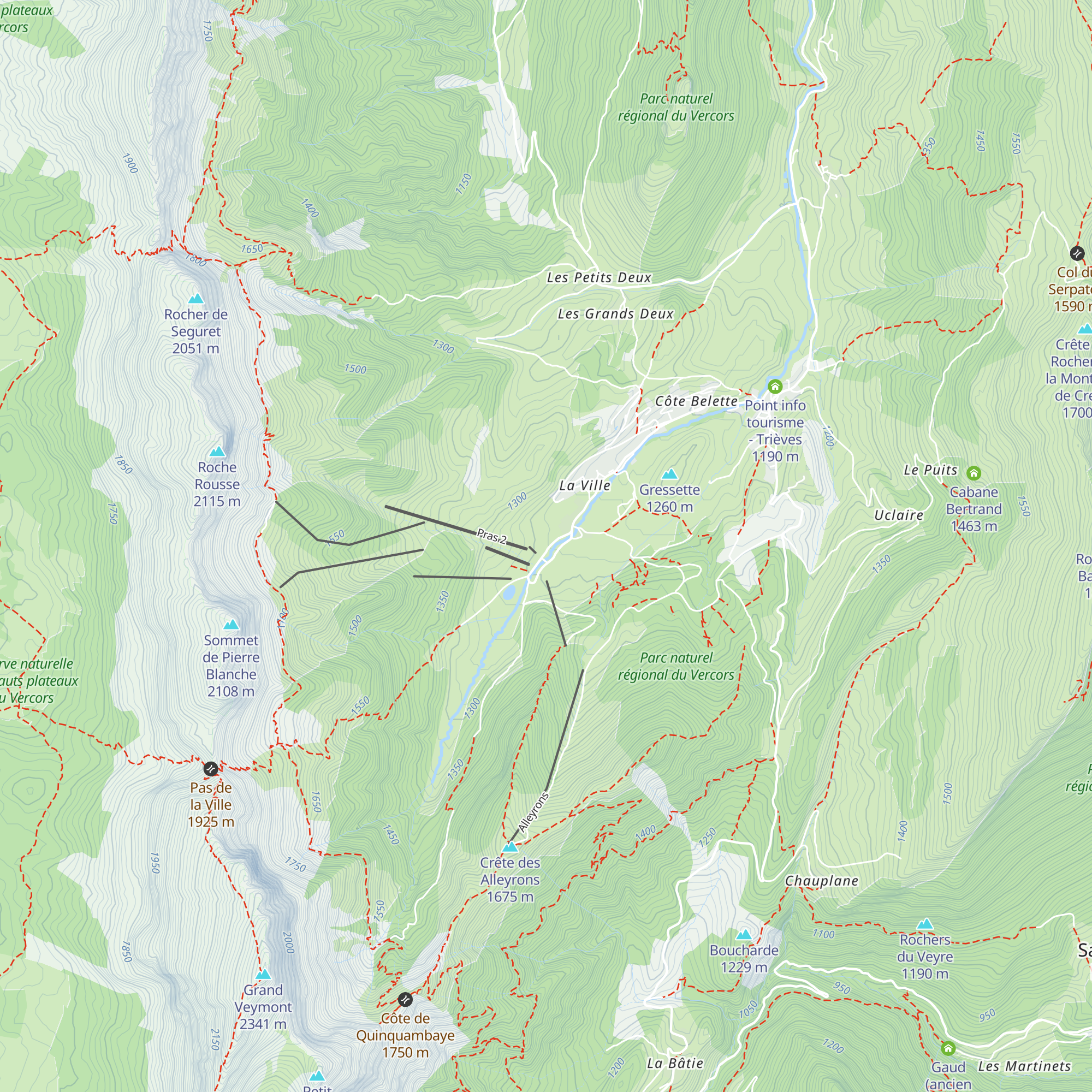 Le Sun Valley map
