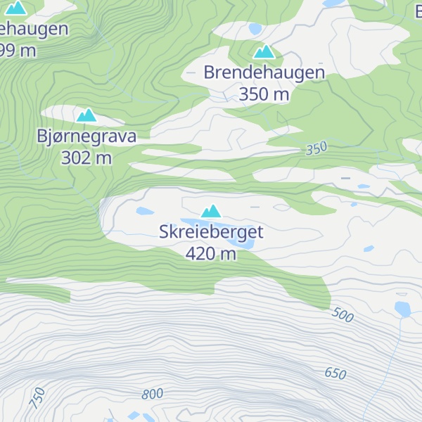 Map of Skreieberget