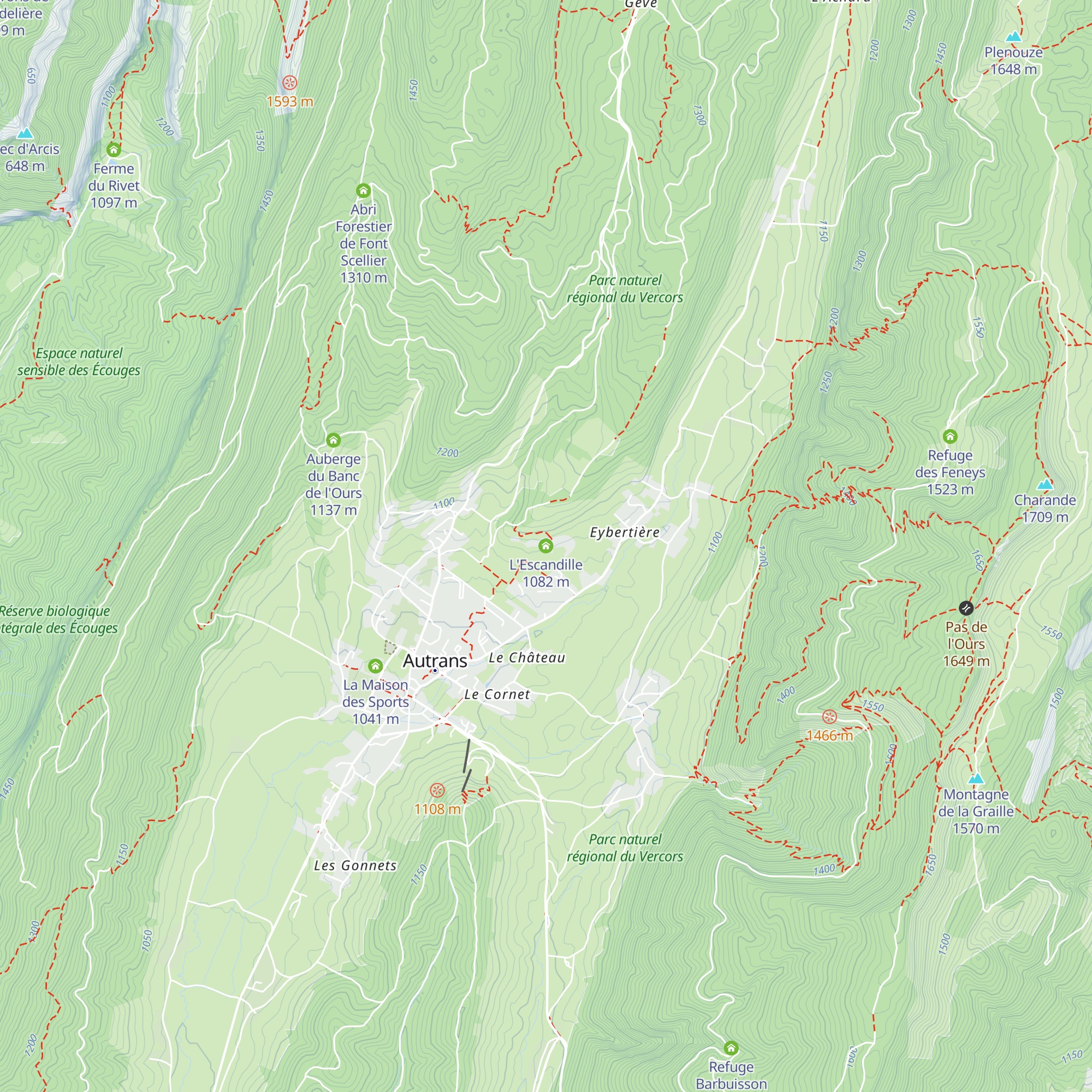 L'Escandille map