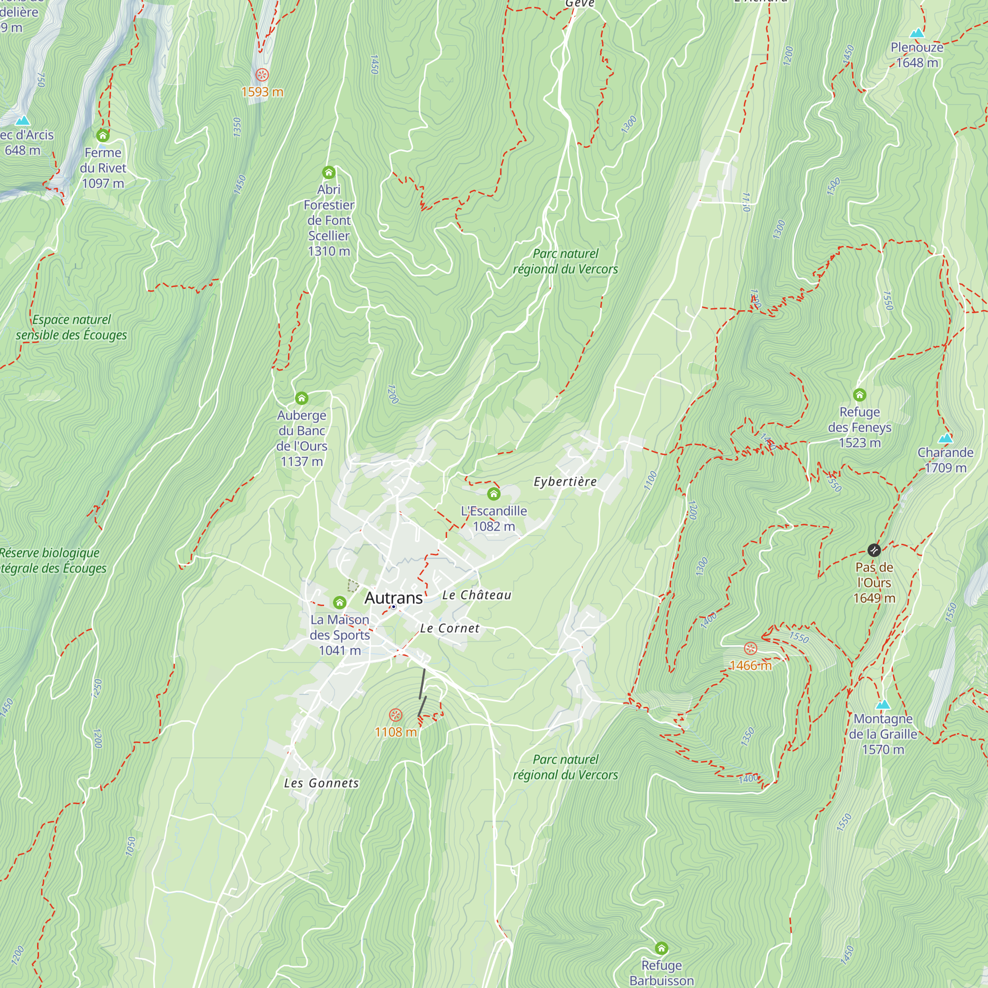 L'Escandille map