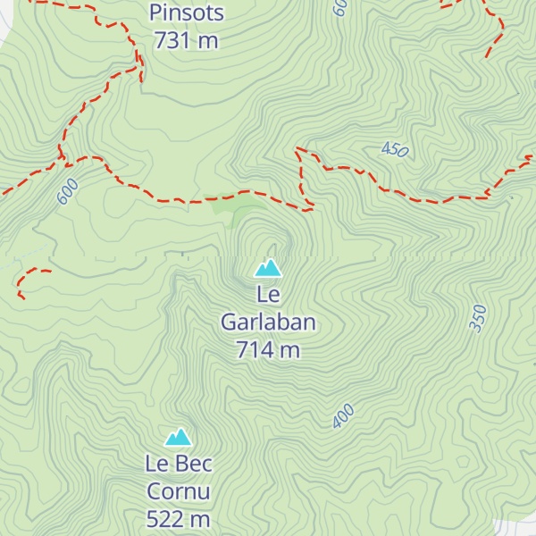 Map of Le Garlaban
