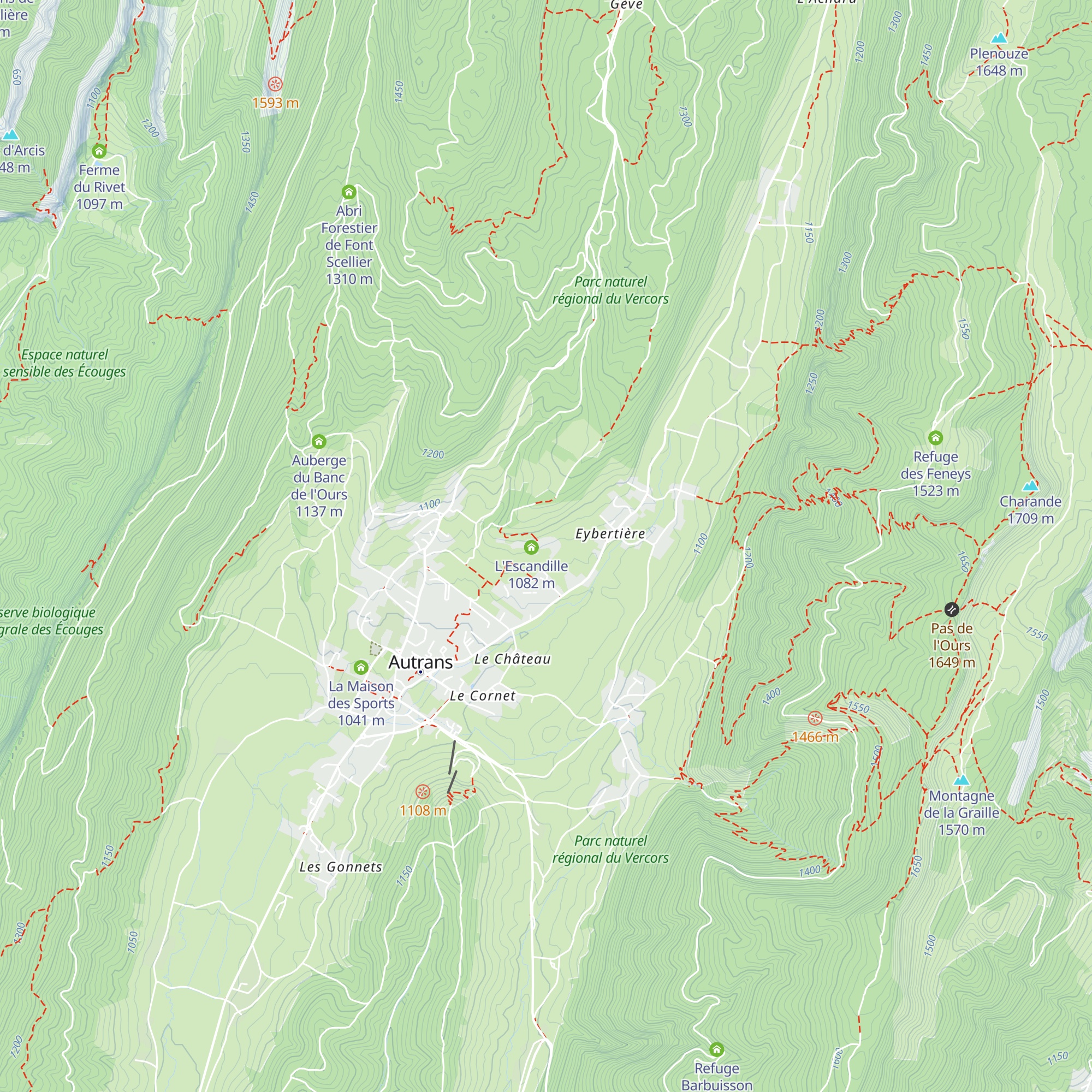 L'Escandille map