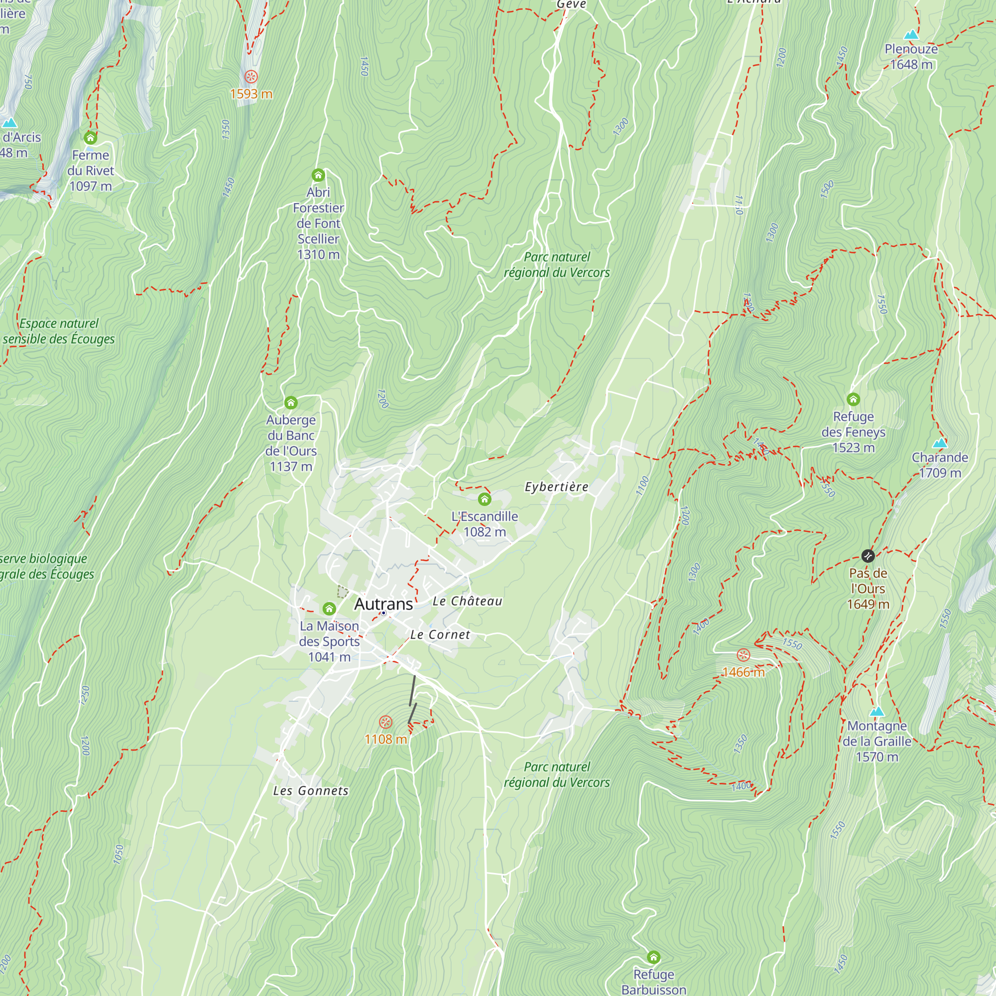 L'Escandille map