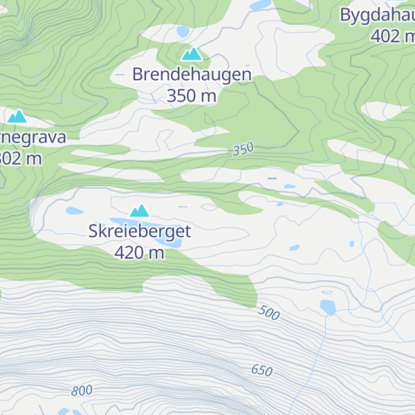 Map of Geiteberget