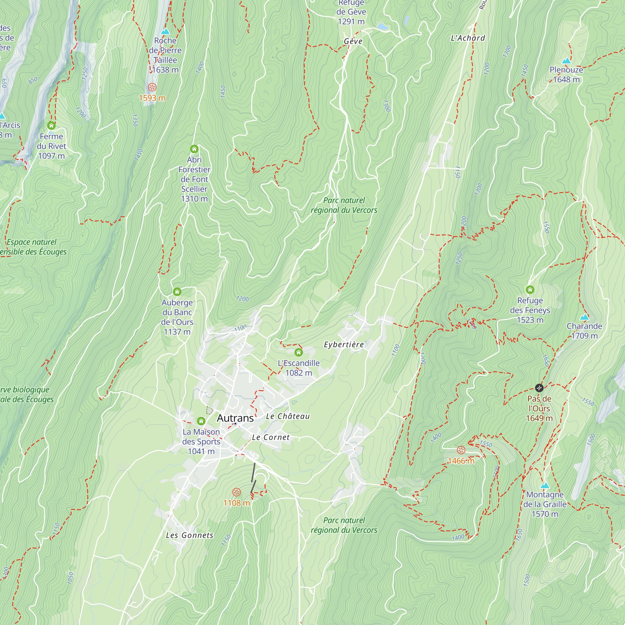 Cabane au Petit José map