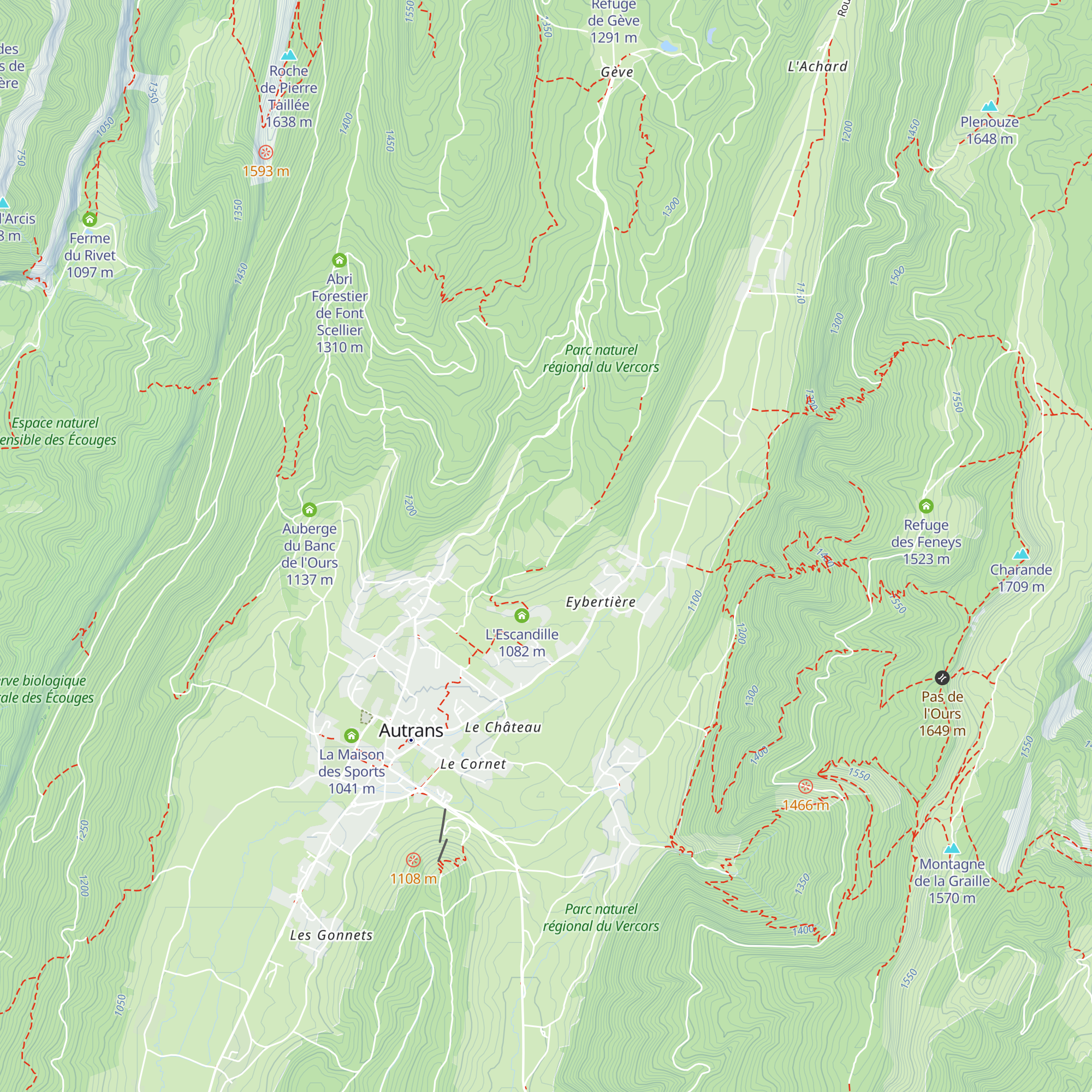 Cabane au Petit José map