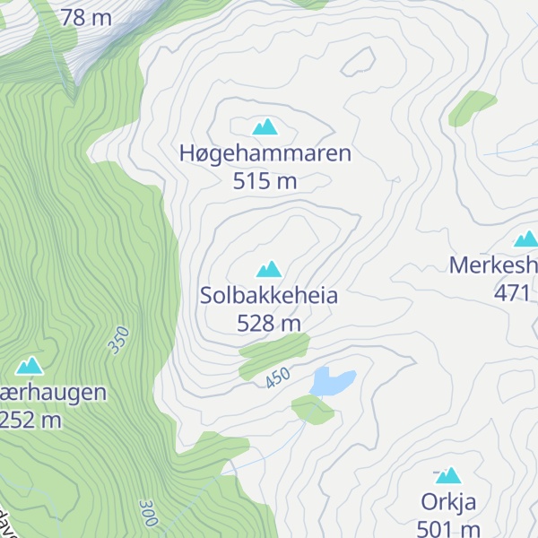 Map of Solbakkeheia