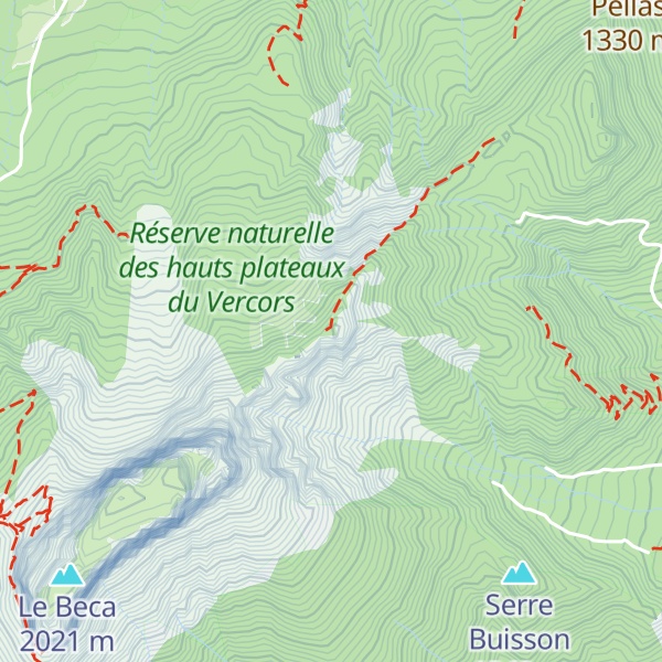 Map of Rocher de Pansaret