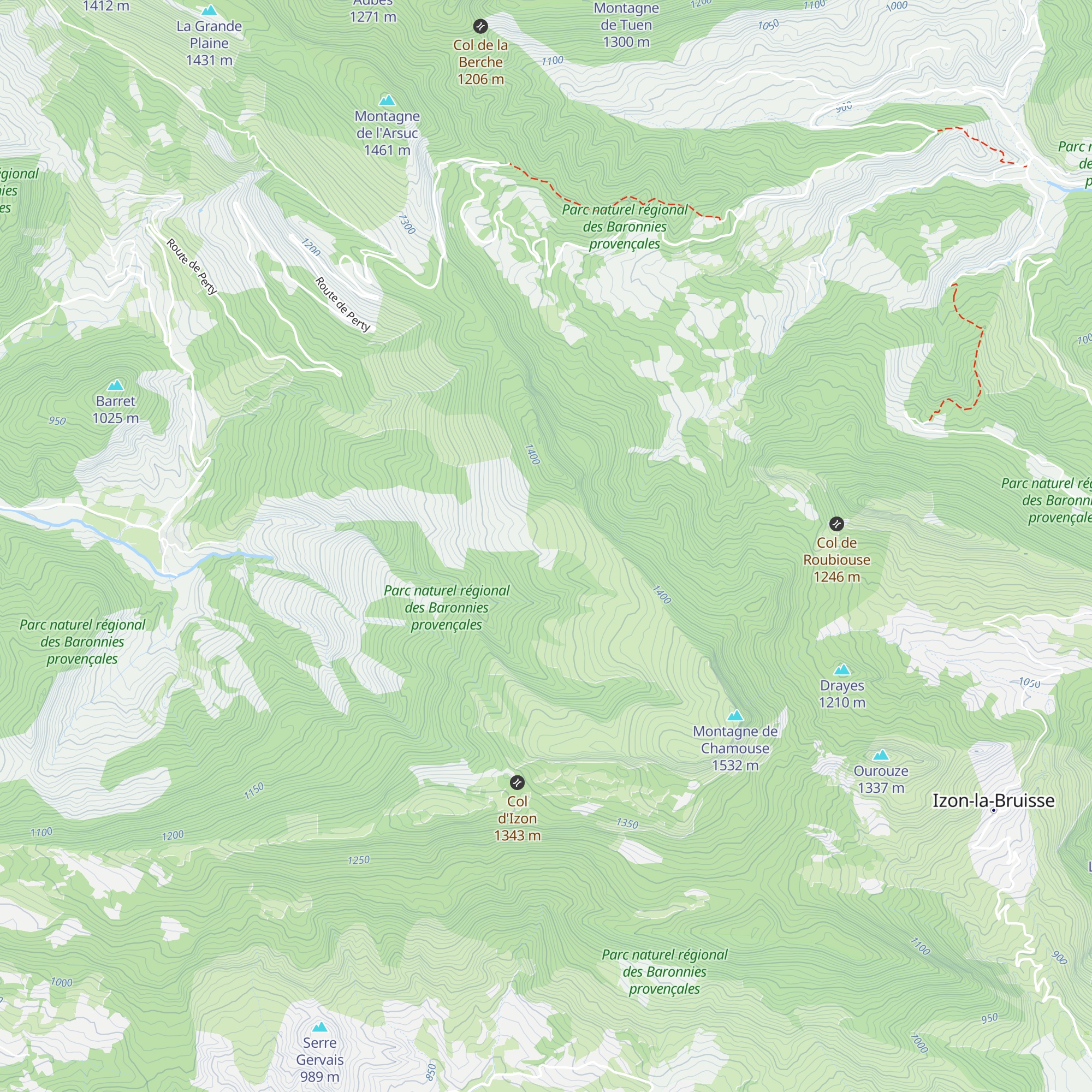 Cabane Laugier map