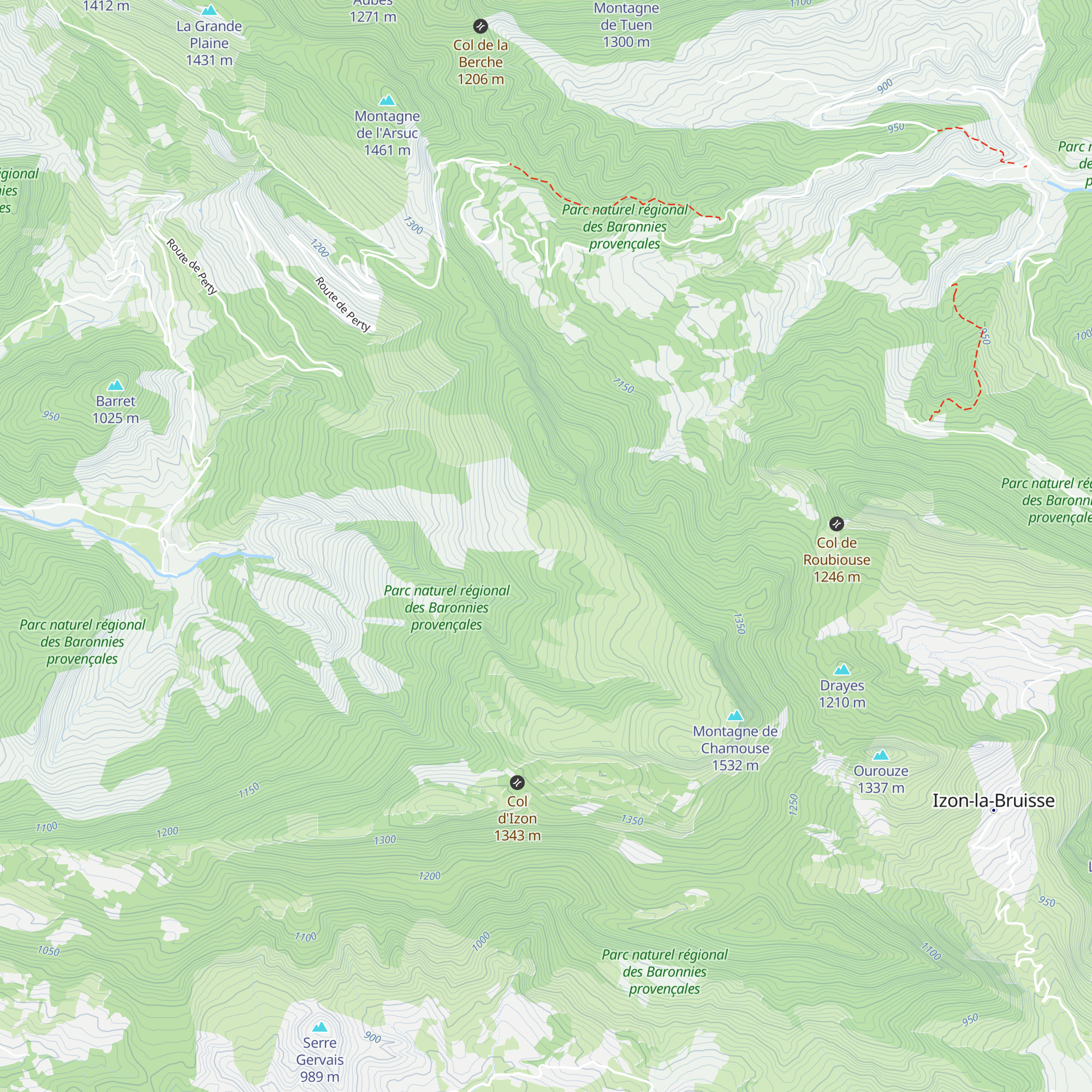 Cabane Laugier map