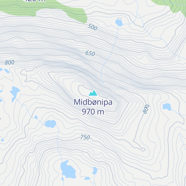 Map of Midbønipa