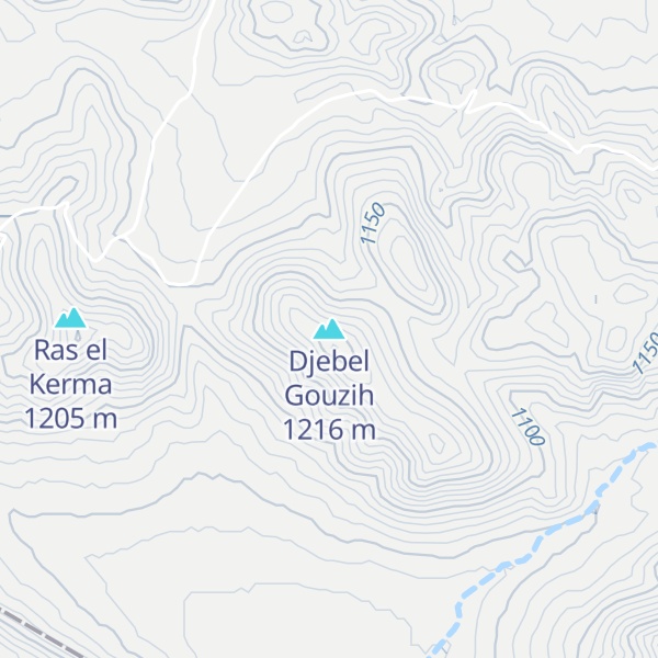 Map of Djebel Gouzih