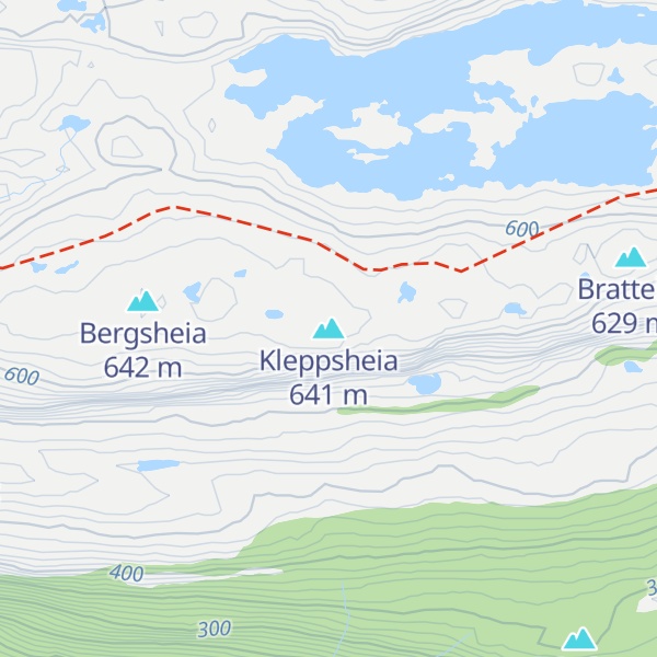 Map of Kleppsheia