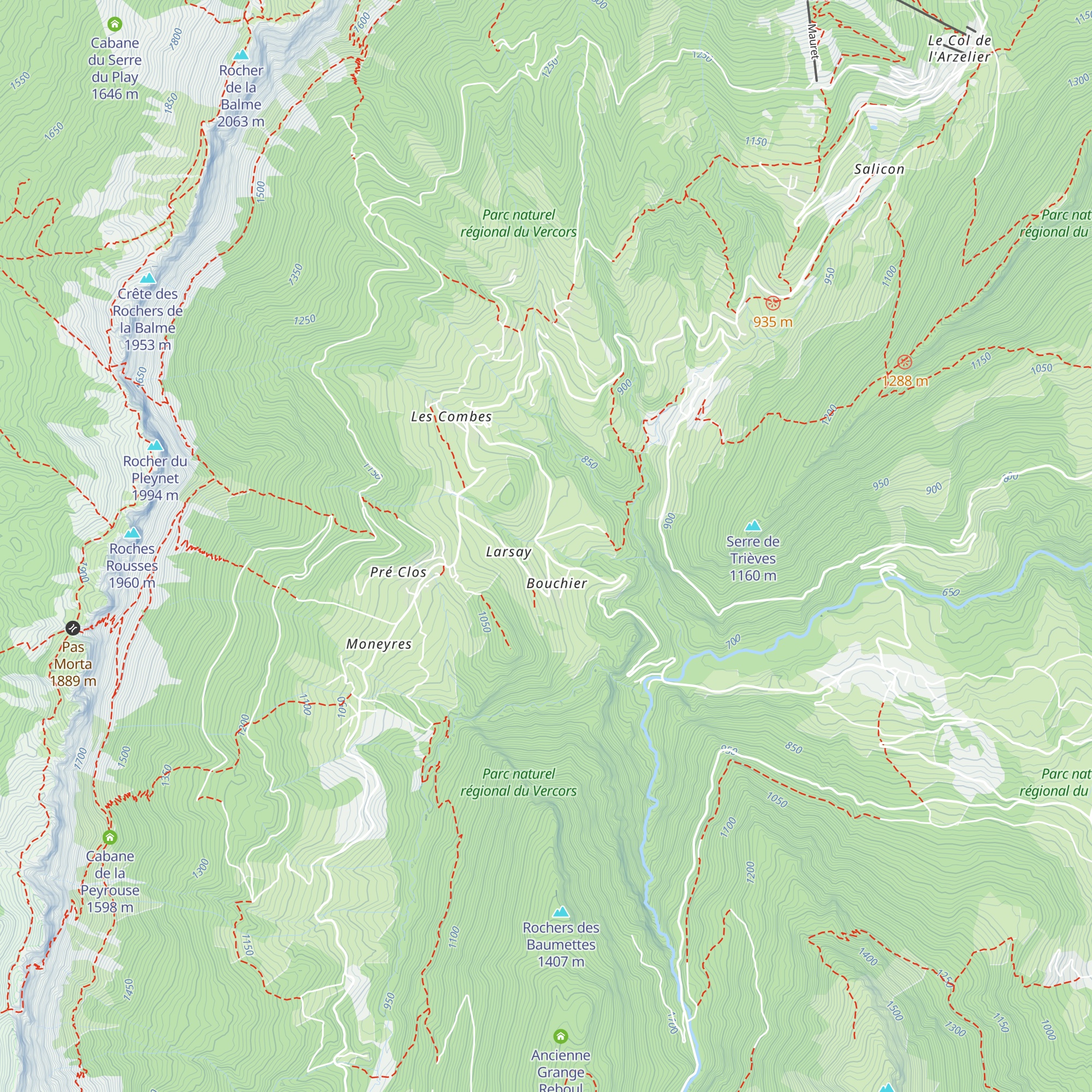 Grange des Traverses map