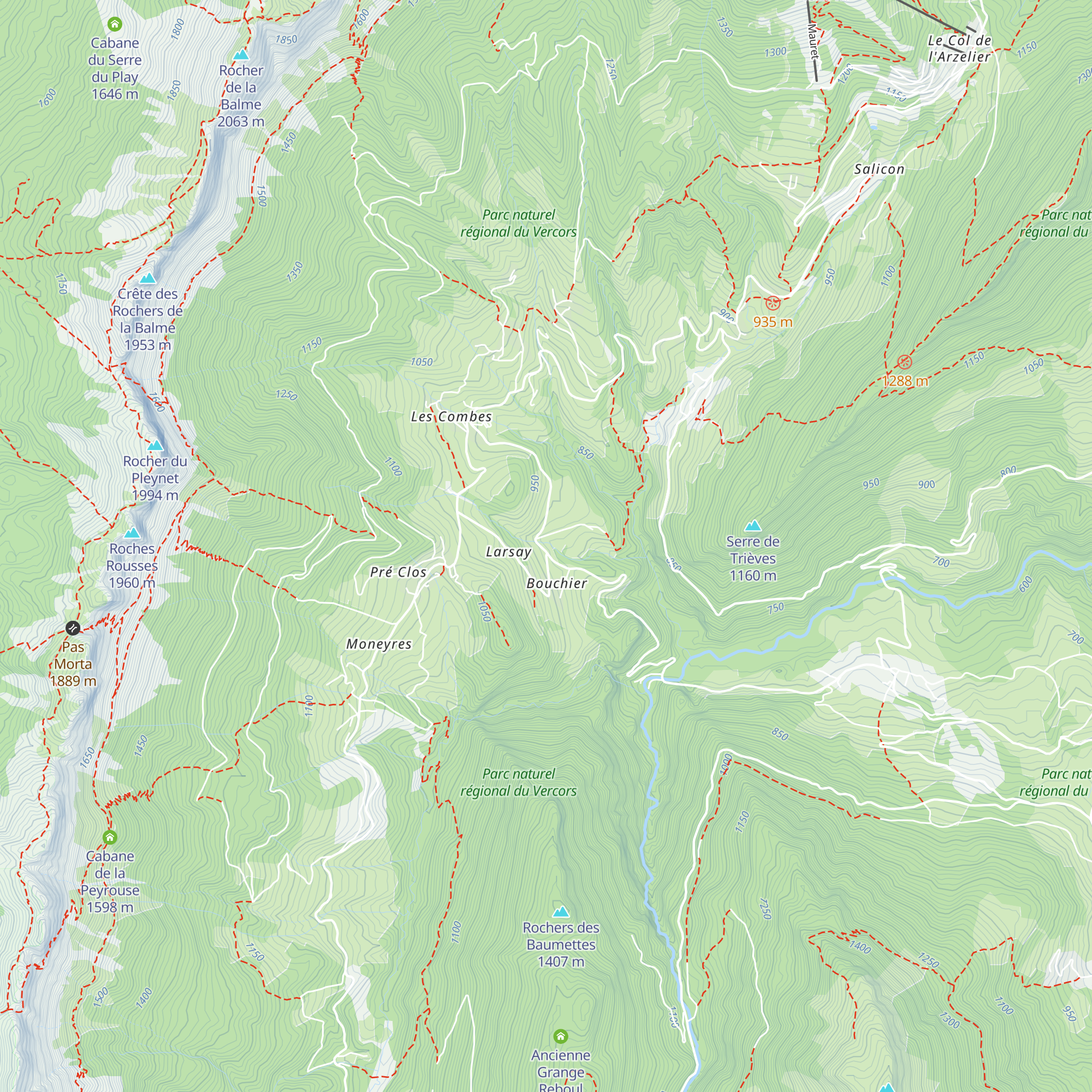 Grange des Traverses map