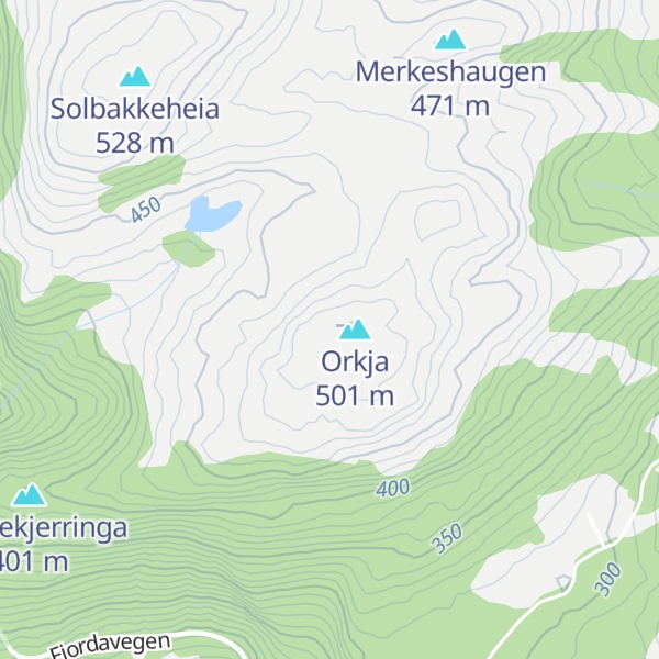 Map of Kviteberget