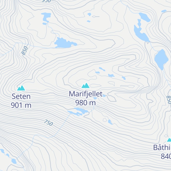 Map of Marifjellet
