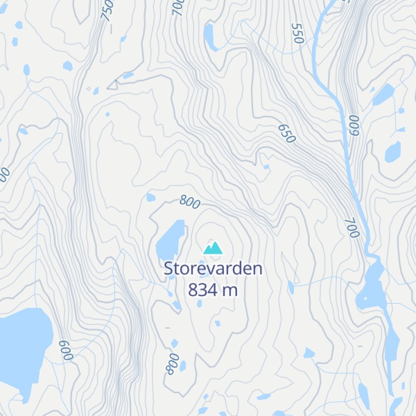 Map of Storefjellet