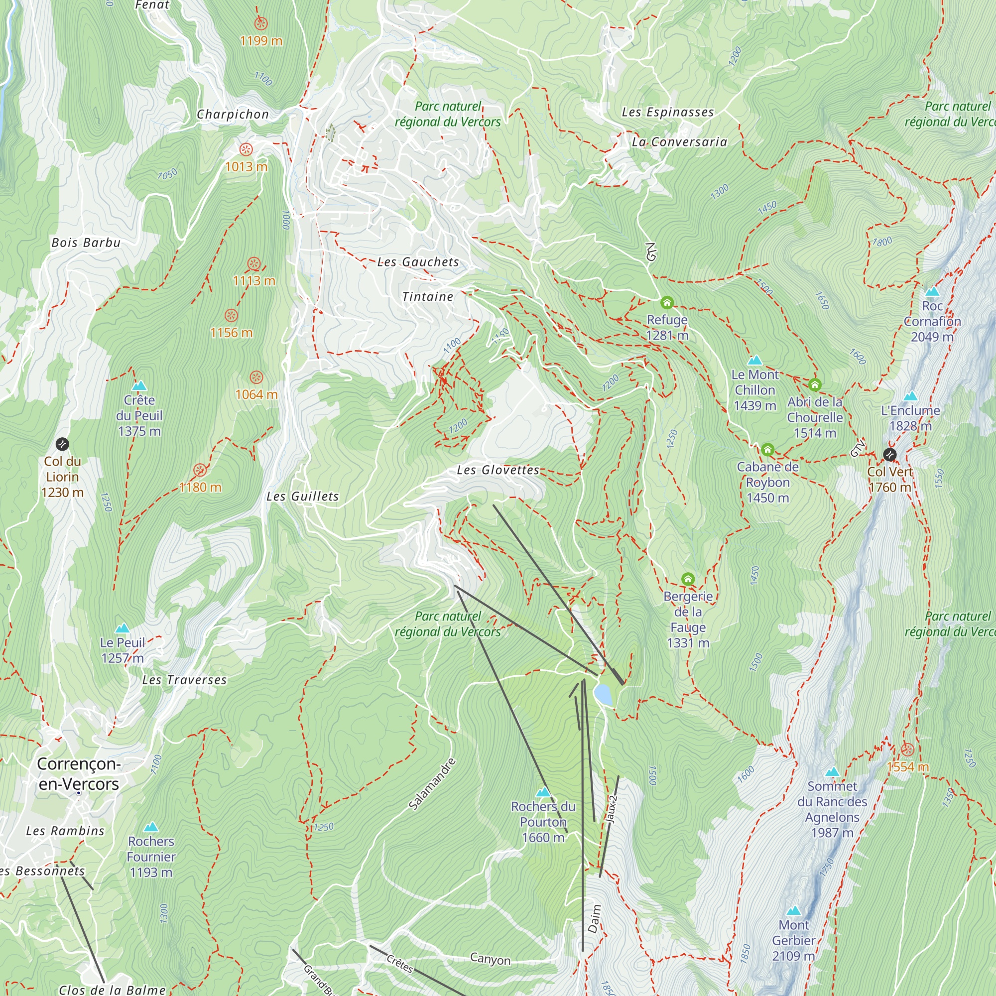 Caisse des remontées mécaniques map