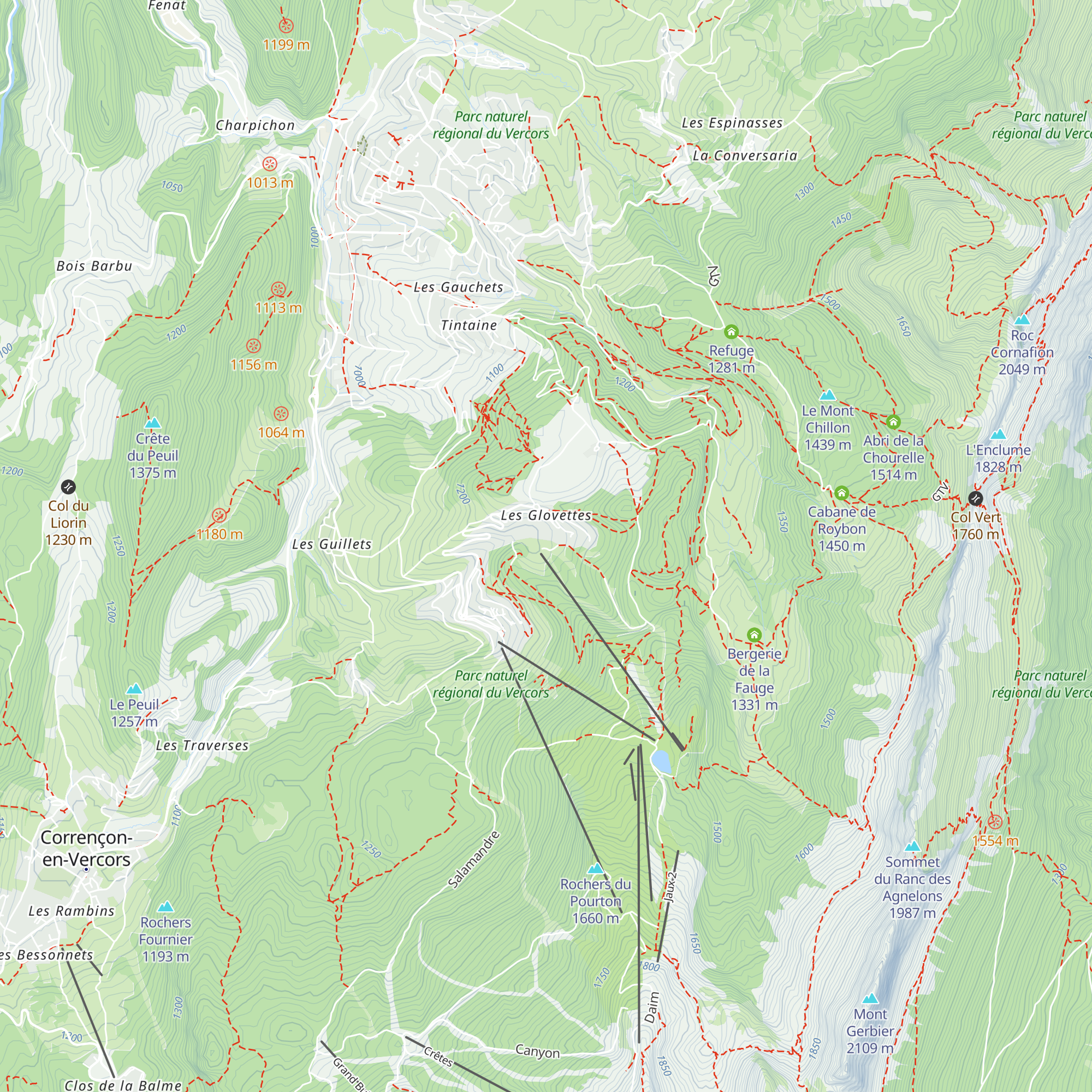 Caisse des remontées mécaniques map