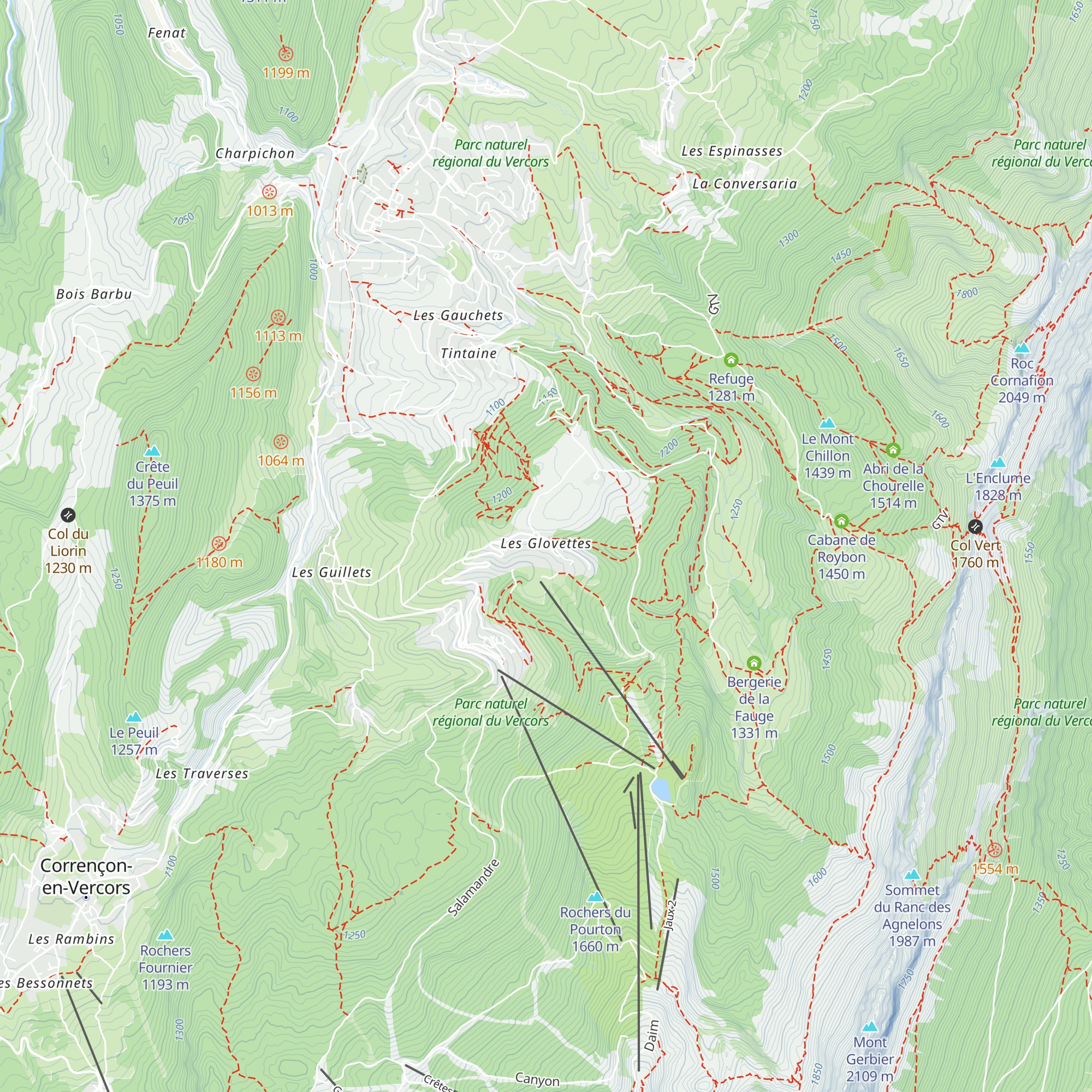 Le rendez-vous des Glovettes map