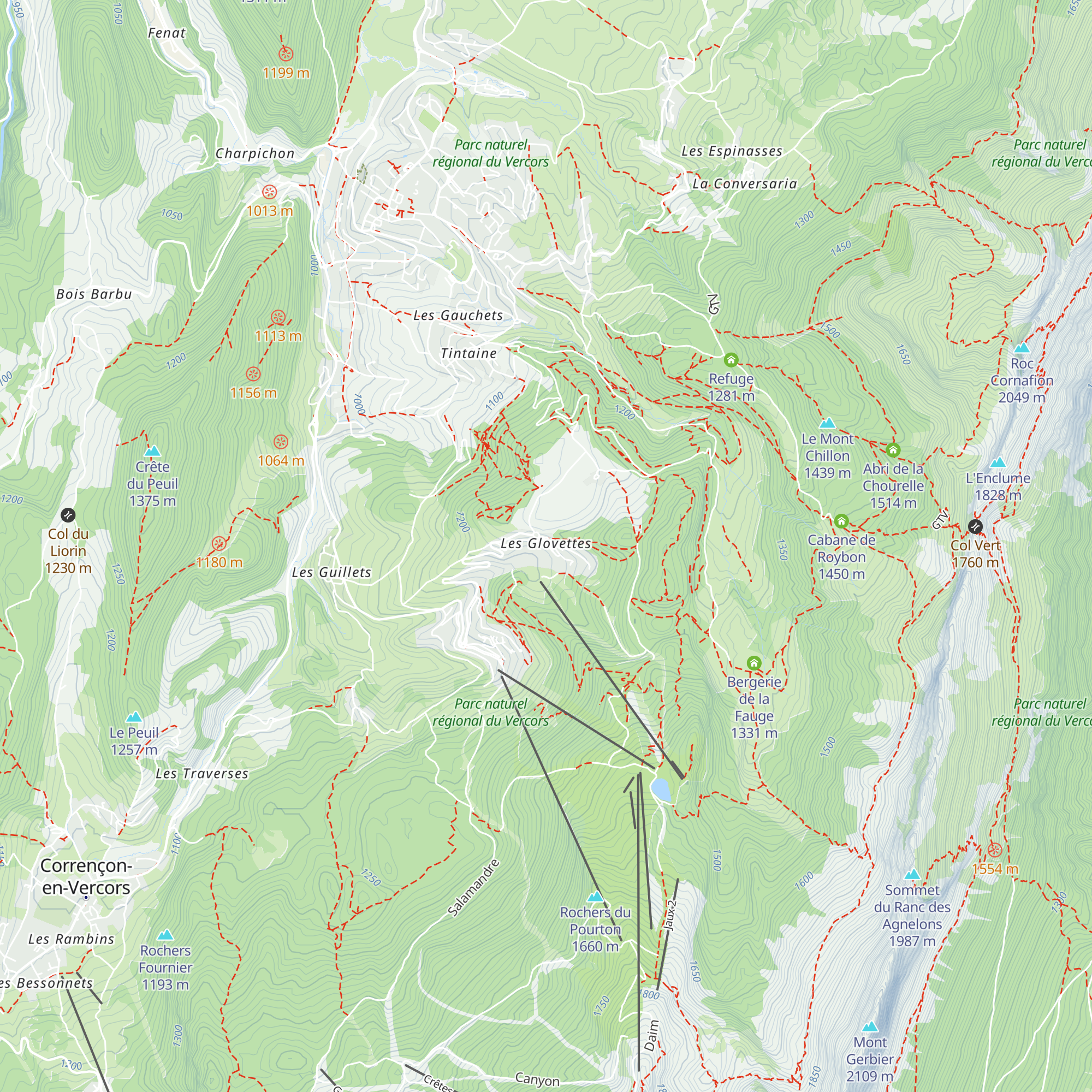 Le rendez-vous des Glovettes map